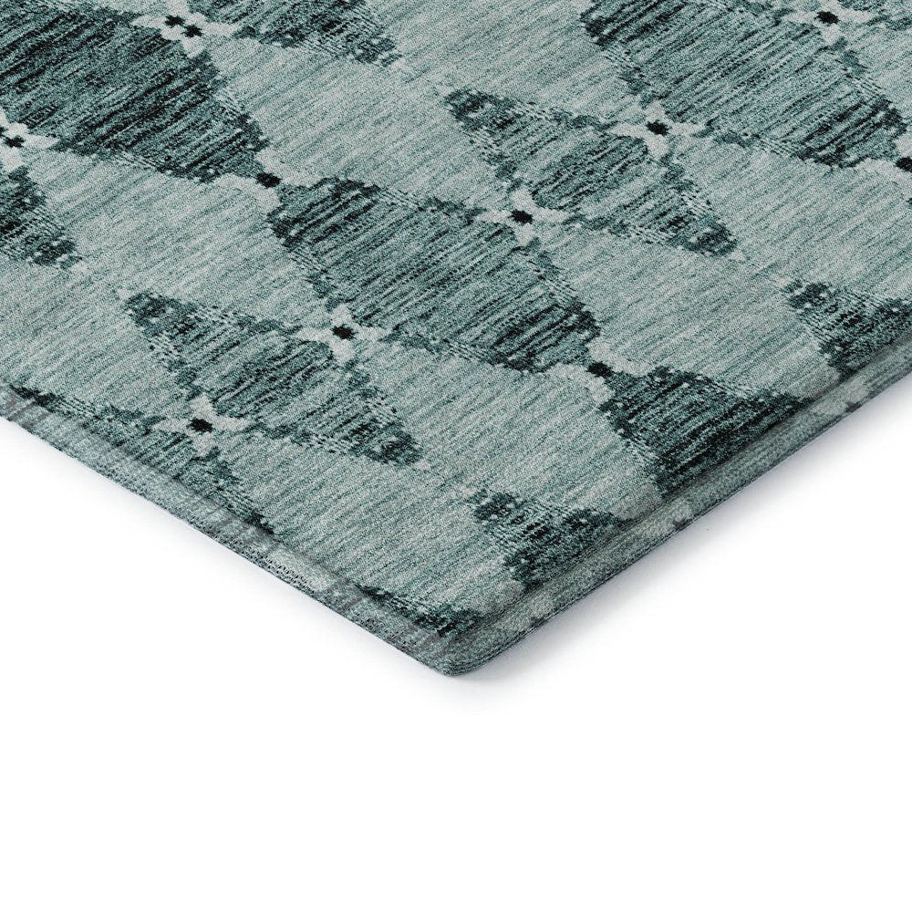 Premium Machine Washable Mayfield  Teal 8' x 10' Rug
