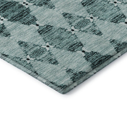 Premium Machine Washable Mayfield  Teal 8' x 10' Rug