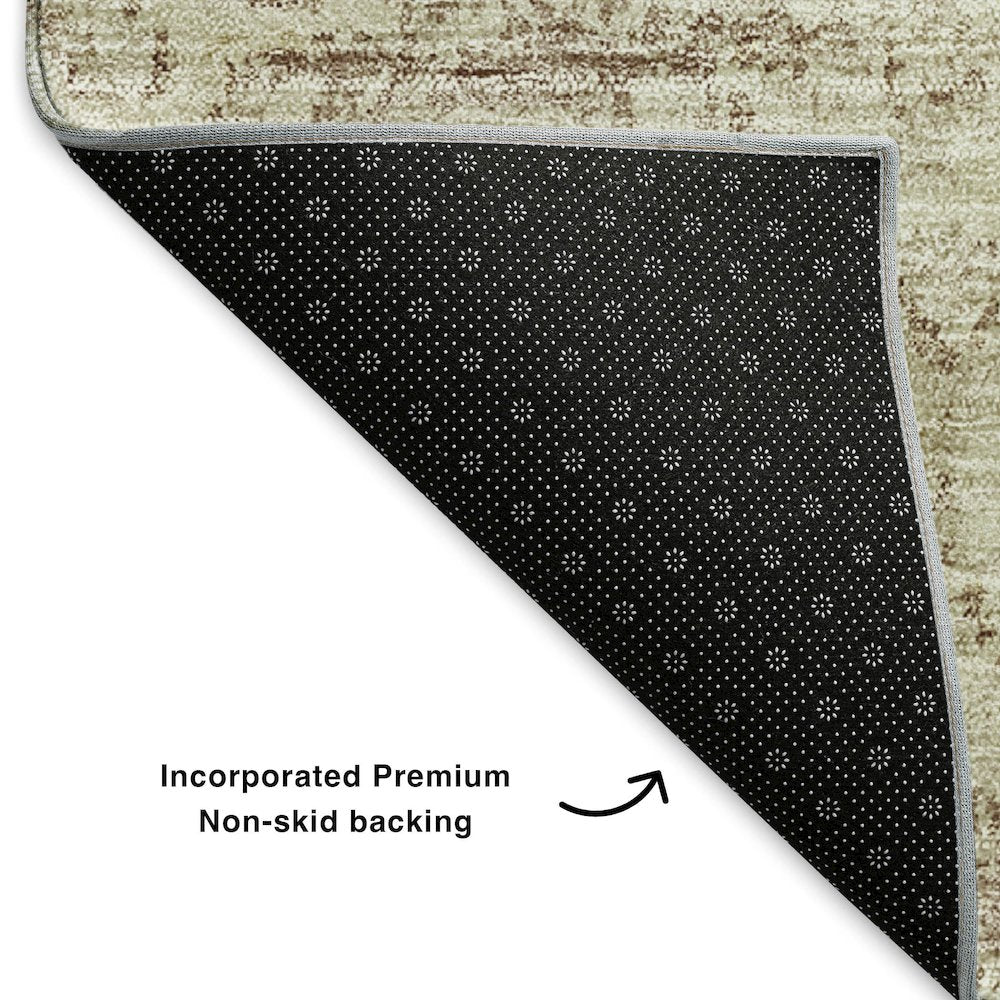 Premium Machine Washable Mayfield  Mocha 8' x 10' Rug