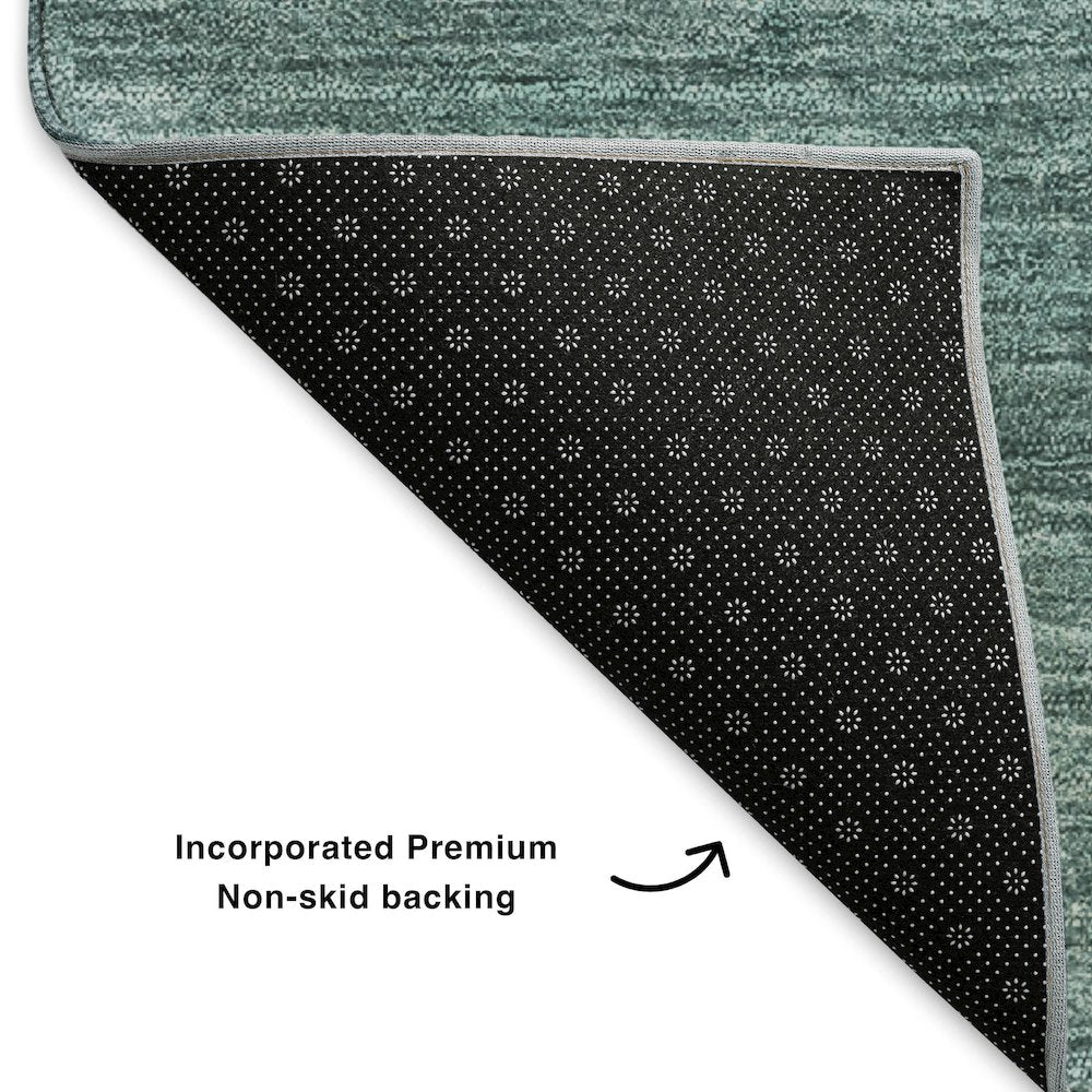 Premium Machine Washable Mayfield  Teal 8' x 10' Rug
