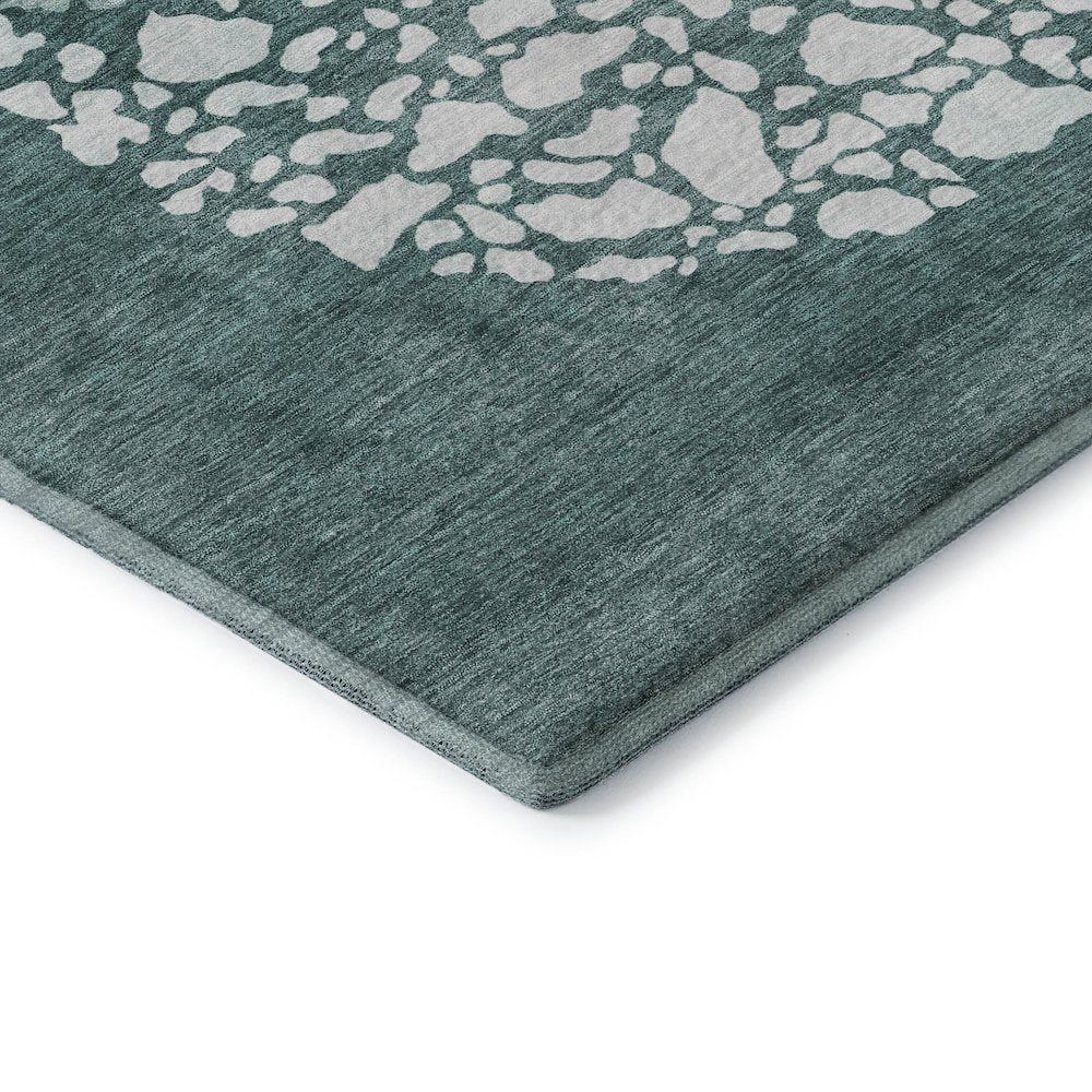 Premium Machine Washable Mayfield  Teal 8' x 10' Rug