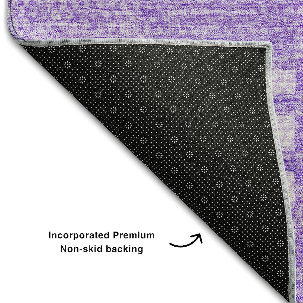 Premium Machine Washable Mayfield AMF686 Lavender 8' x 10' Rug