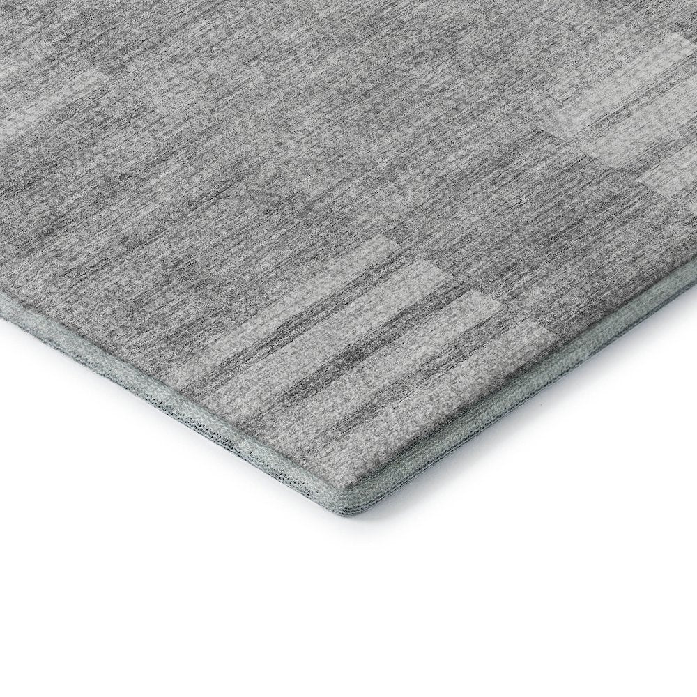 Premium Machine Washable Mayfield AMF686 Silver 8' x 10' Rug