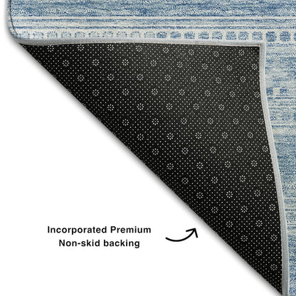 Premium Machine Washable Mayfield AMF714 Sky 8' x 10' Rug