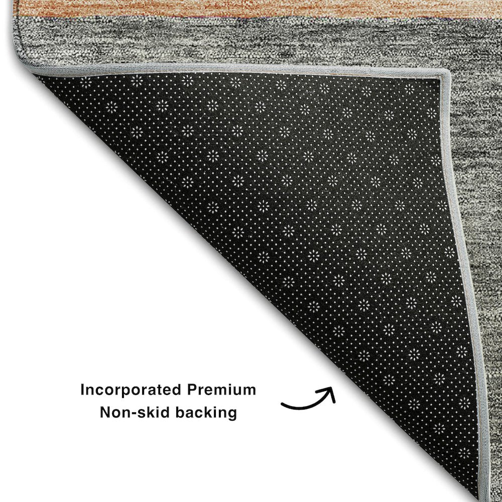 Premium Machine Washable Mayfield AMF717 Coral 8' x 10' Rug