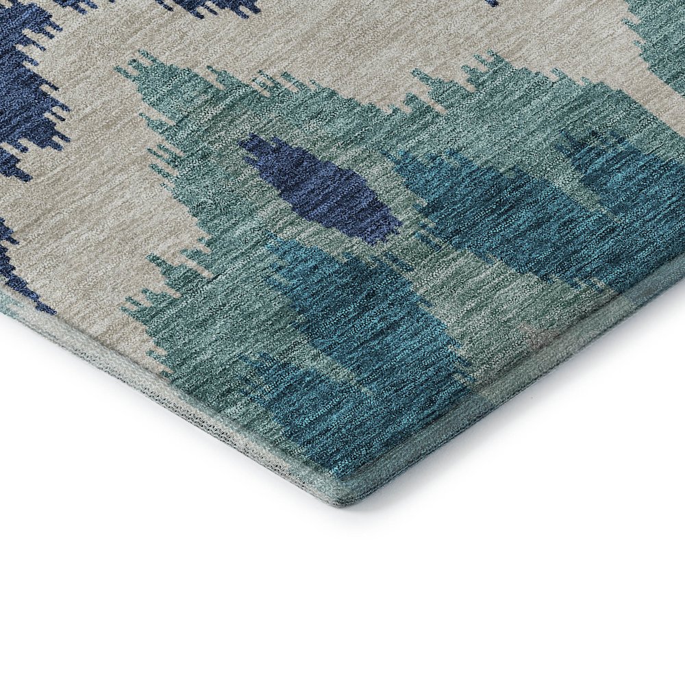 Premium Machine Washable Mayfield AMF743 Teal 8' x 10' Rug