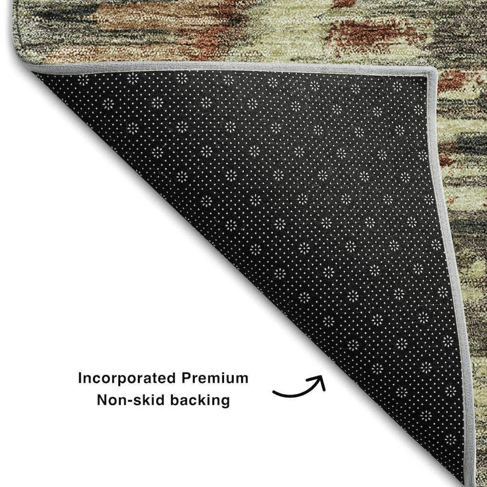 Premium Machine Washable Mayfield AMF767 Copper 8' x 10' Rug