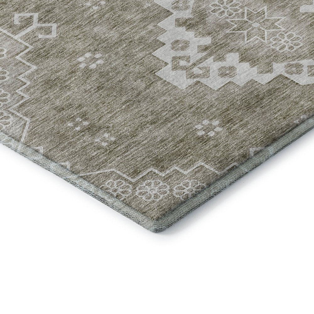 Premium Machine Washable Mayfield AMF847 Taupe 8' x 10' Rug