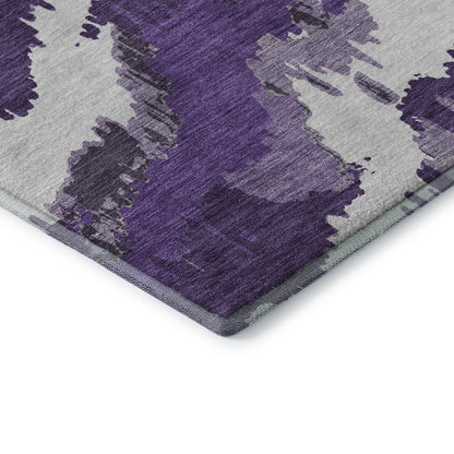 Premium Machine Washable Mayfield AMF865 Purple 8' x 10' Rug