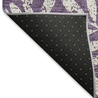 Premium Machine Washable Mayfield AMF899 Purple 8' x 10' Rug