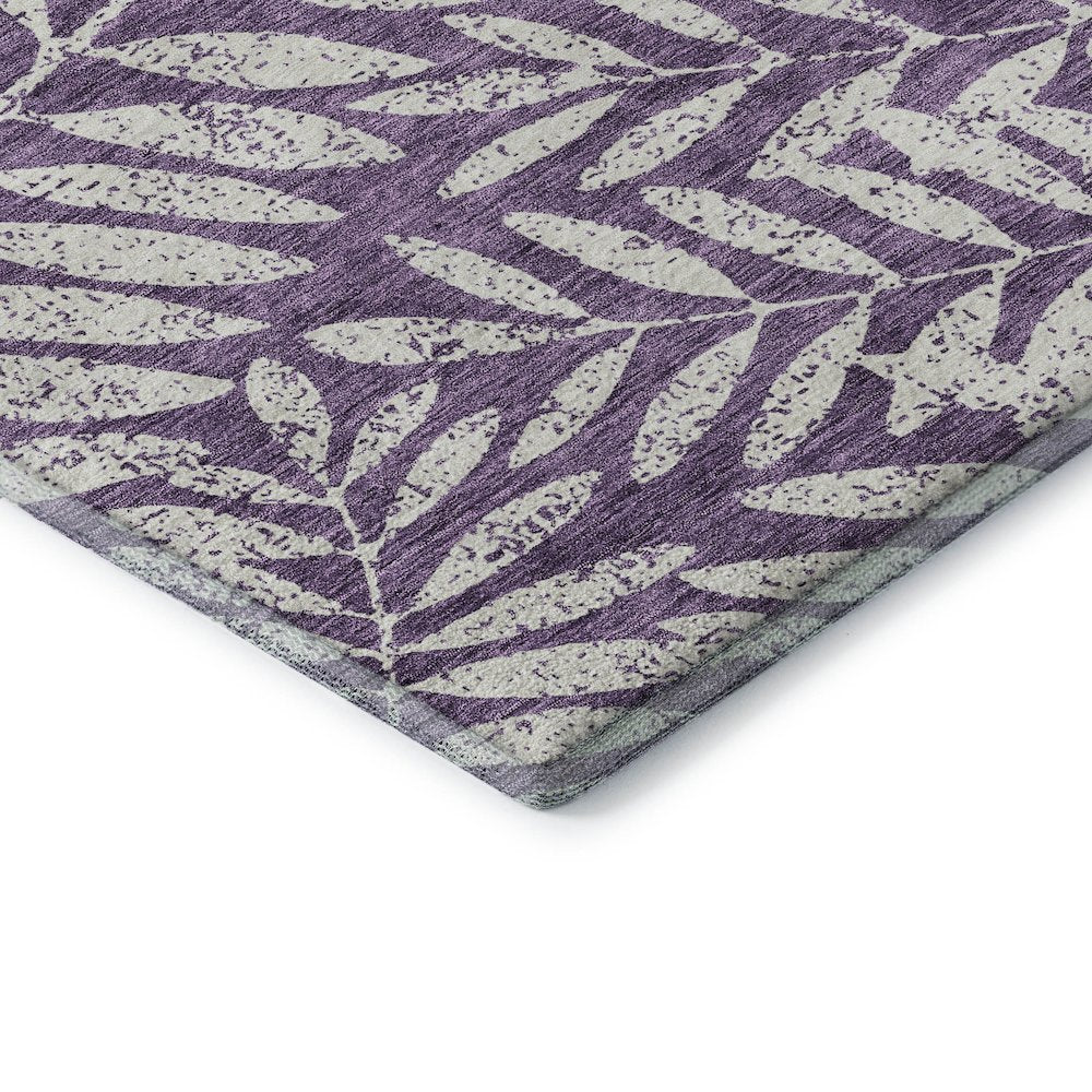 Premium Machine Washable Mayfield AMF899 Purple 8' x 10' Rug