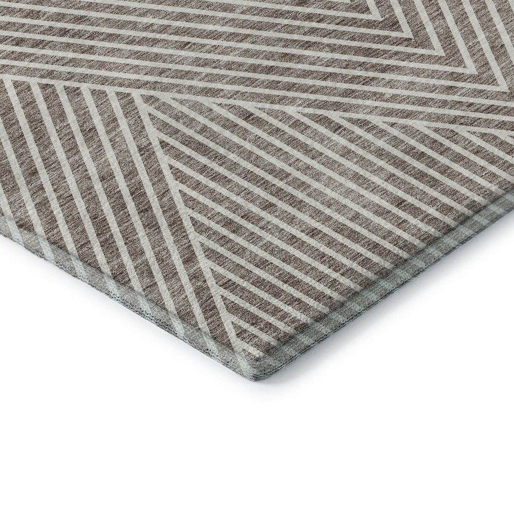 Premium Machine Washable Mayfield AMF937 Taupe 8' x 10' Rug
