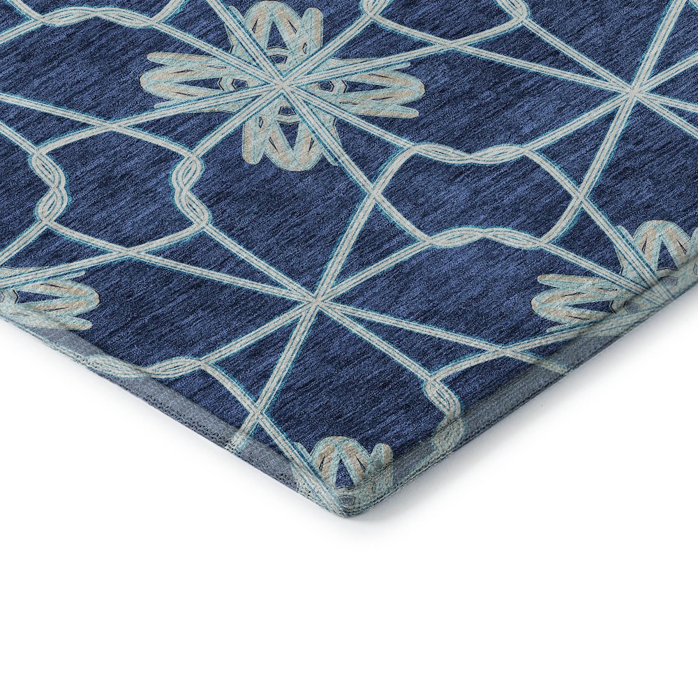 Premium Machine Washable Mayfield AMF958 Navy 8' x 10' Rug