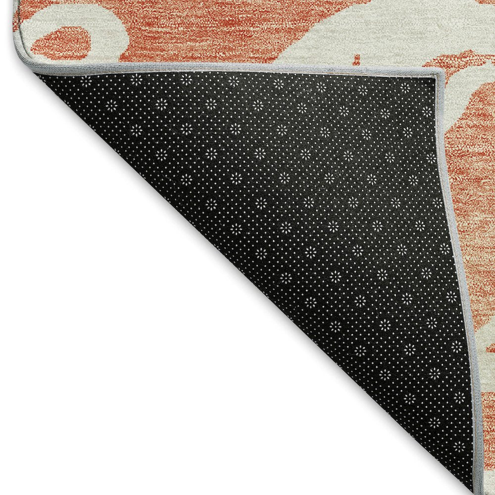 Premium Machine Washable Mayfield AMF973 Coral 8' x 10' Rug