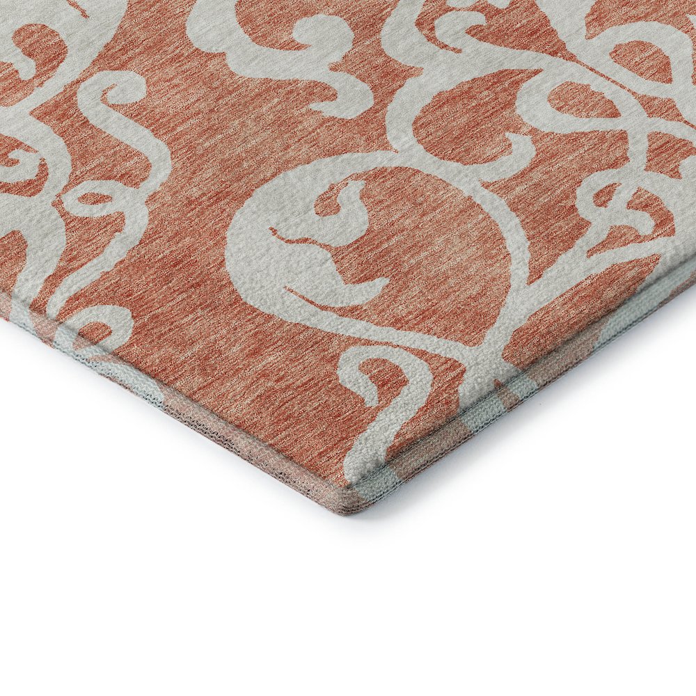 Premium Machine Washable Mayfield AMF973 Coral 8' x 10' Rug