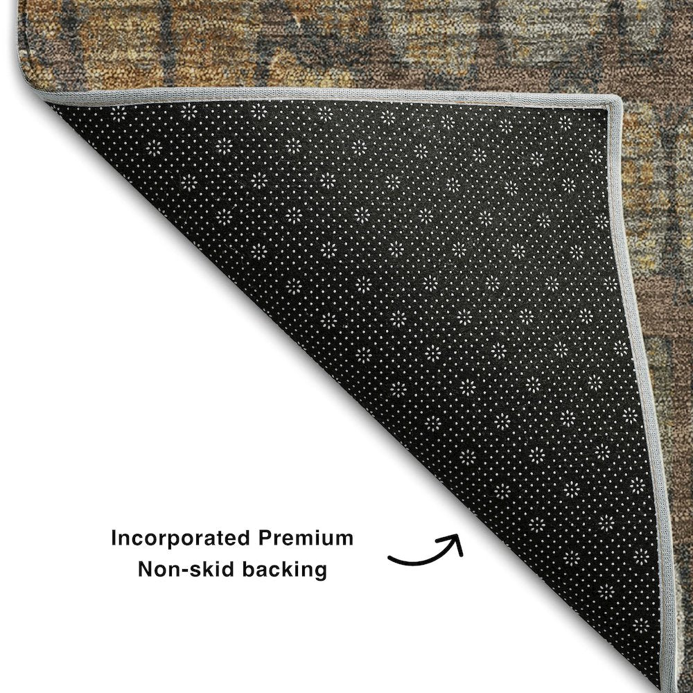 Premium Machine Washable Mayfield AMF988 Chocolate 8' x 10' Rug