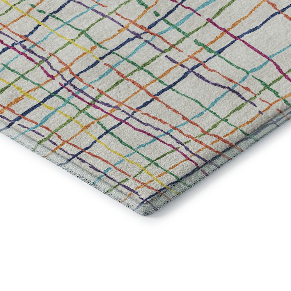 Premium Machine Washable Mayfield AMF998 White 8' x 10' Rug