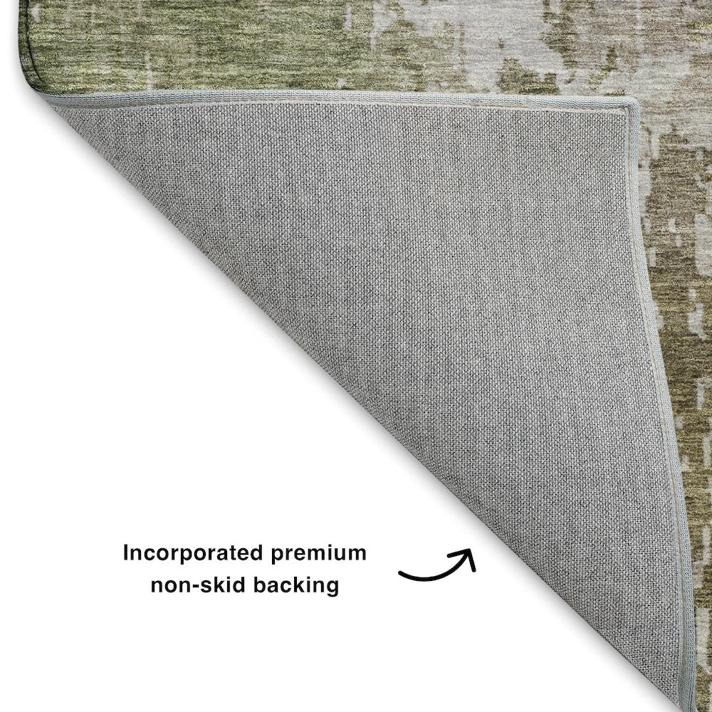 Luxury Washable Indoor/Outdoor Bresca Brown 8' x 10' Rug