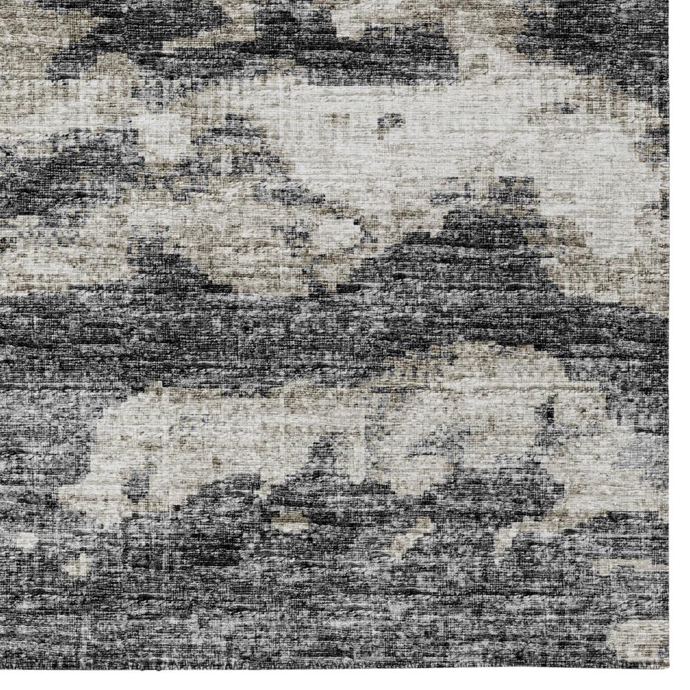 Indoor/Outdoor Accord AAC36 Black Washable 8' x 10' Rug