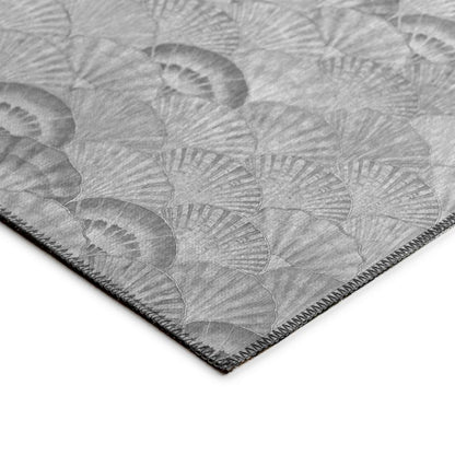 Indoor/Outdoor Surfside ASR32 Gray Washable 8' x 10' Rug