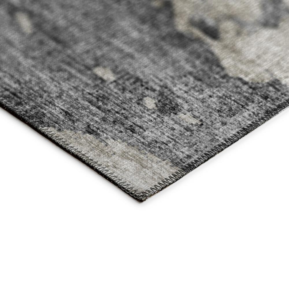 Indoor/Outdoor Accord AAC36 Black Washable 8' x 10' Rug