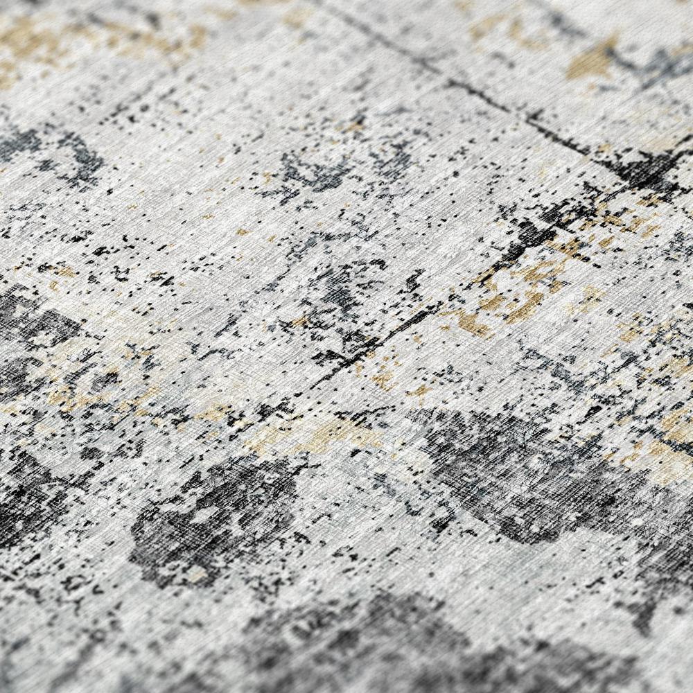Indoor/Outdoor Accord AAC33 Black Washable 8' x 10' Rug