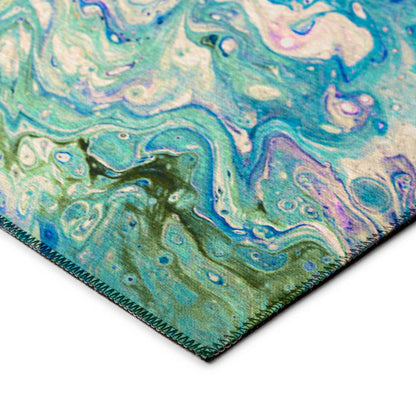 Karina Seaglass Modern Abstract 8' x 8' Area Rug Seaglass AKC34