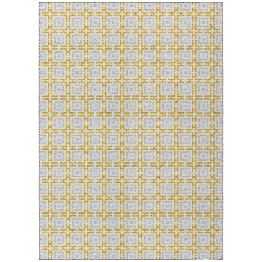 Indoor/Outdoor Marlo MO1 Gold Washable 8' x 10' Rug