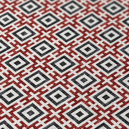 Indoor/Outdoor Marlo MO1 Red Washable 3' x 5' Rug