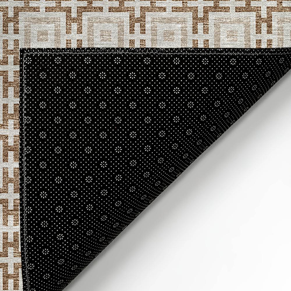 Indoor/Outdoor Marlo MO1 Taupe Washable 3' x 5' Rug