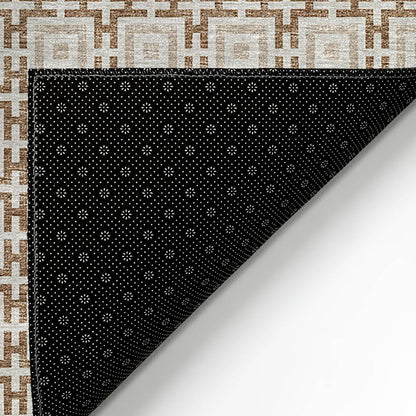 Indoor/Outdoor Marlo MO1 Taupe Washable 3' x 5' Rug
