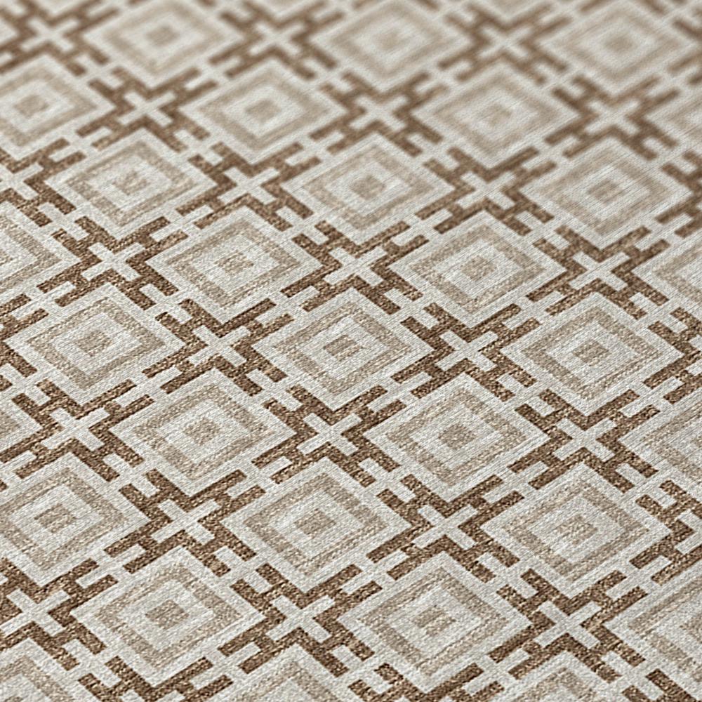 Indoor/Outdoor Marlo MO1 Taupe Washable 3' x 5' Rug
