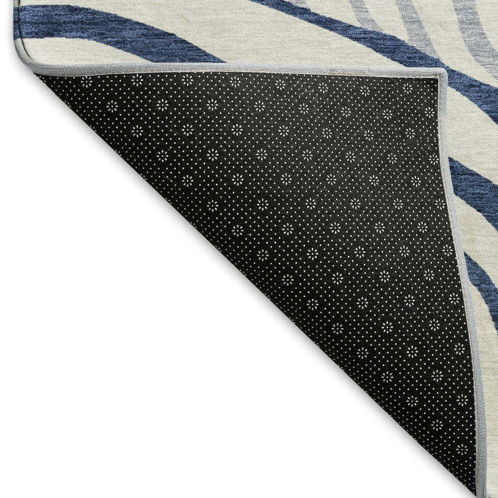Machine Washable Indoor/Outdoor Neo Blue 8' x 10' Rug