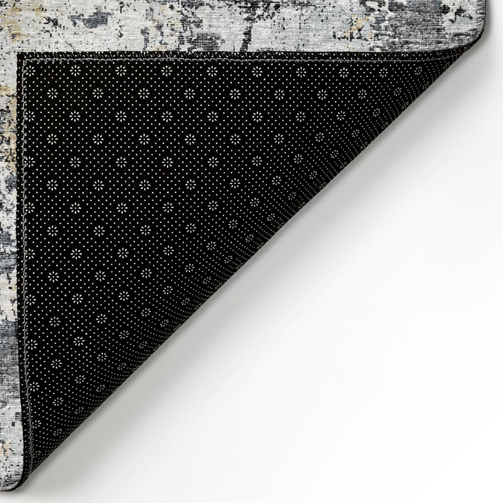 Indoor/Outdoor Accord AAC33 Black Washable 8' x 10' Rug