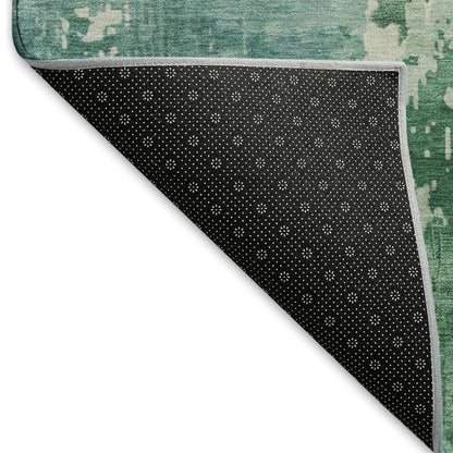 Machine Washable Indoor/Outdoor Pacifica Emerald 8' x 10' Rug