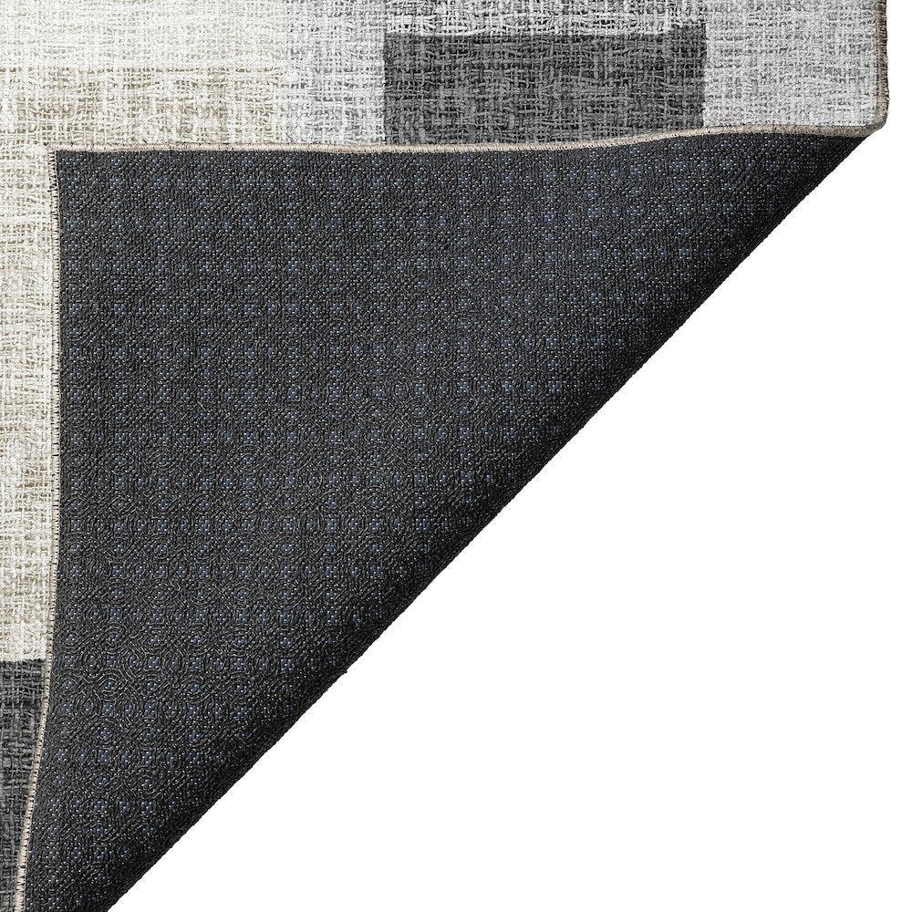 Luxury Washable Indoor/Outdoor Portico Gray 8' x 10' Rug