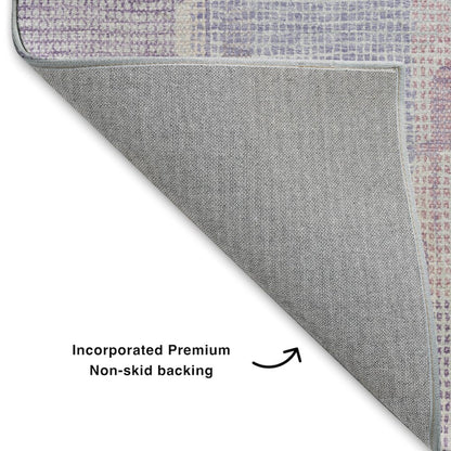 Luxury Washable Indoor/Outdoor Ravenna Lavender 8' x 10' Rug