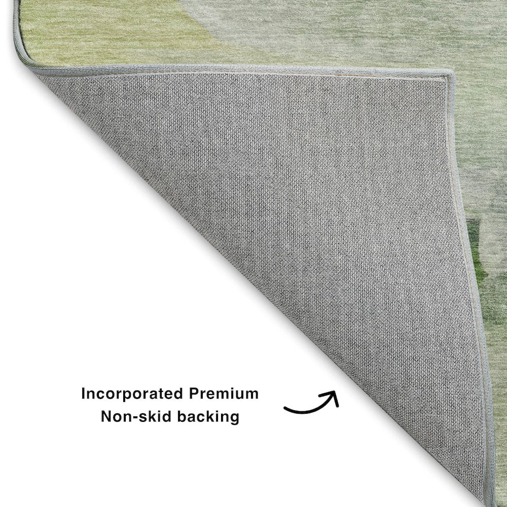 Luxury Washable Indoor/Outdoor Ravenna Aloe 8' x 10' Rug