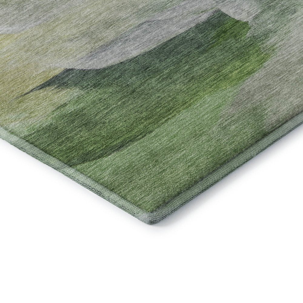 Luxury Washable Indoor/Outdoor Ravenna Aloe 8' x 10' Rug