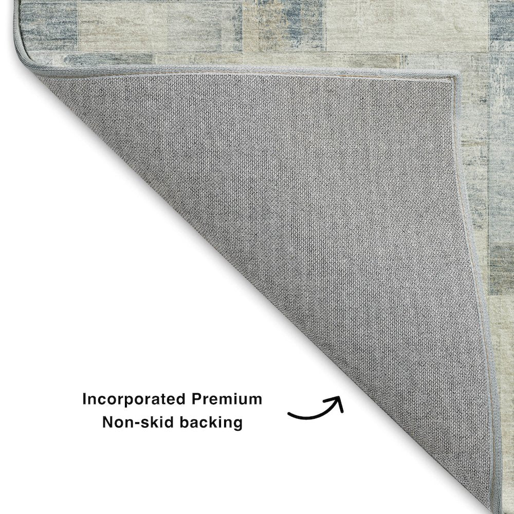 Luxury Washable Indoor/Outdoor Ravenna Denim 8' x 10' Rug