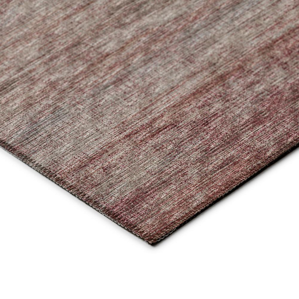 Marston Burgundy Transitional Striped 8' x 8' Round Rug Burgundy AMA31