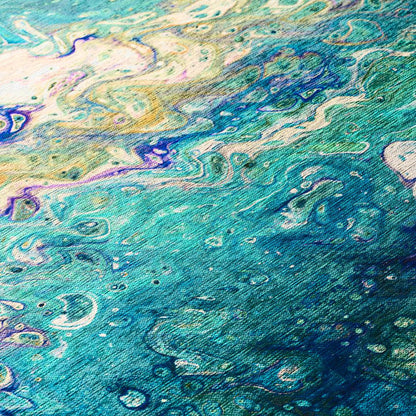 Karina Seaglass Modern Abstract 8' x 8' Area Rug Seaglass AKC34