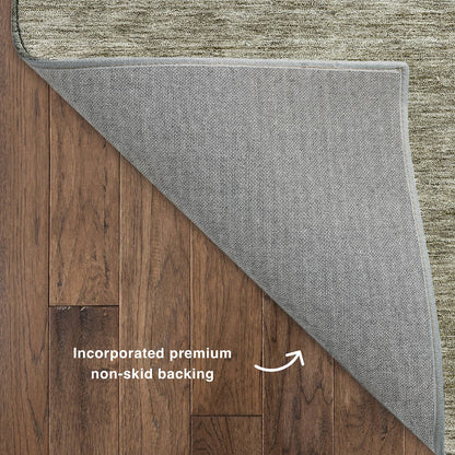 Luxury Washable Indoor/Outdoor Soft Essentials SE1 Ivory 8' x 10' Rug