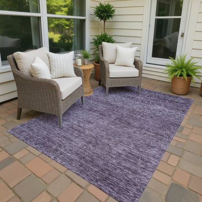 Luxury Washable Indoor/Outdoor Soft Essentials SE1 Purple 10' x 14' Rug