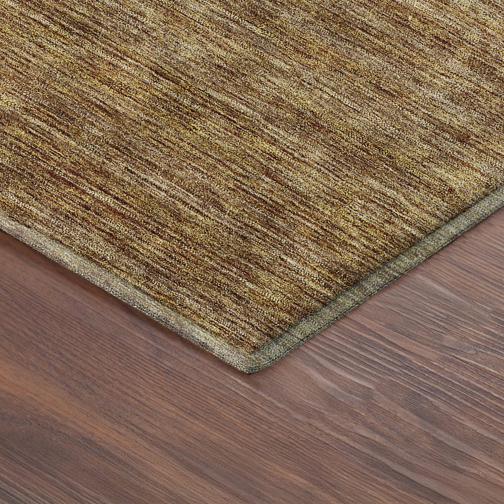 Luxury Washable Indoor/Outdoor Soft Essentials SE1 Gold 8' x 10' Rug