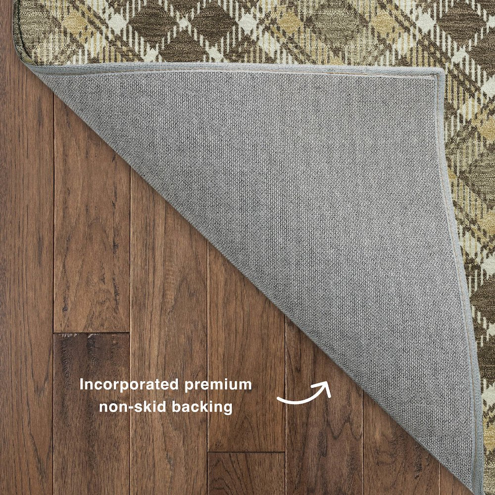 Luxury Washable Indoor/Outdoor Soft Essentials SE3 Brown 8' x 10' Rug