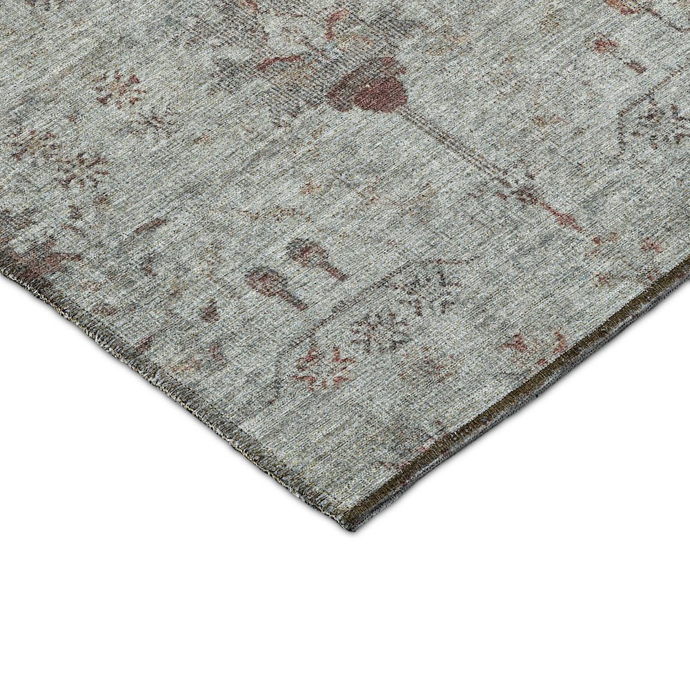 Luxury Washable Indoor/Outdoor Solace Gray 8' x 10' Rug