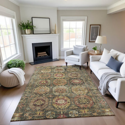 Indoor/Outdoor Silk Road Fern 10' x 14' Rug