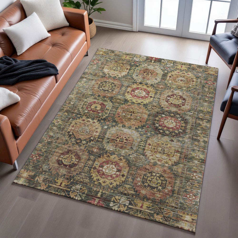 Indoor/Outdoor Silk Road Fern 10' x 14' Rug