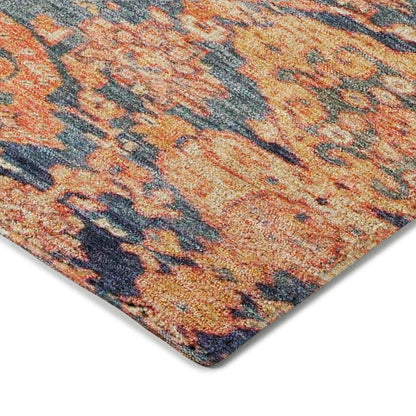 Luxury Washable Indoor/Outdoor Tabrook Terracotta 8' x 10' Rug